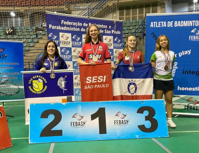 Pietra Delicoli conquistou uma medalha de ouro na categoria simples aberto B