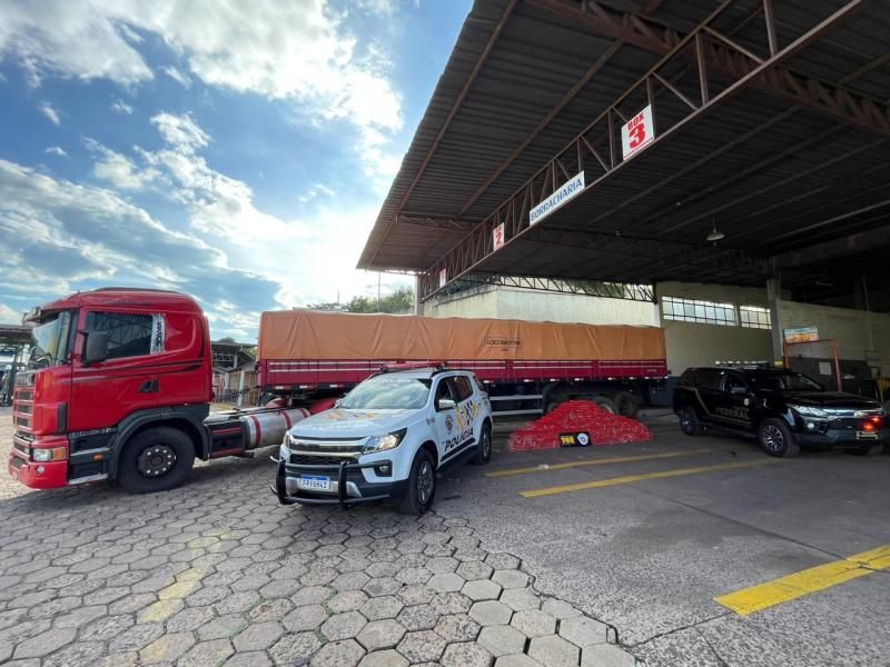 Foram contabilizados 771 tabletes, com peso total de 841,2 kg de maconha