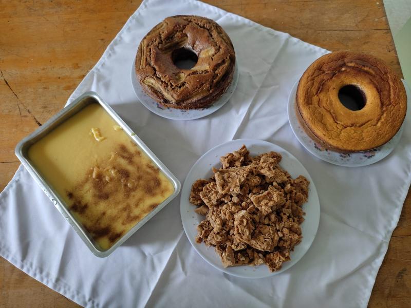 Alguns dos pratos que vão ser ensinados no curso “Culinária regional da região do Pontal do Paranapanema: doces e salgados”