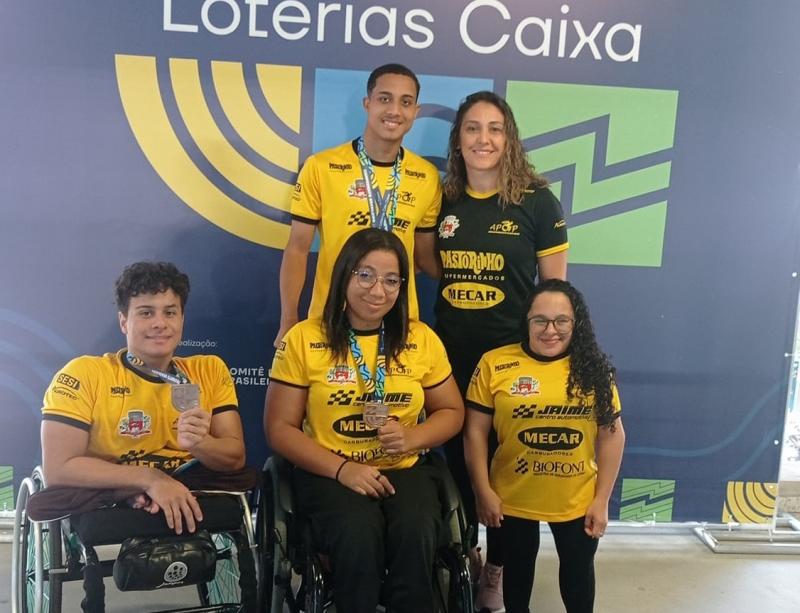 Micheline levou para a competição 4 atletas, e eles se destacaram, conquistando 5 medalhas