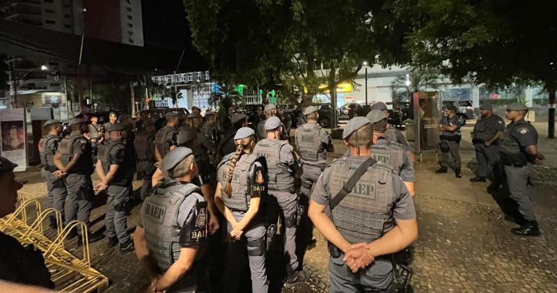 Treinamento foi realizado na noite desta terça-feira no quadrilátero central de Prudente