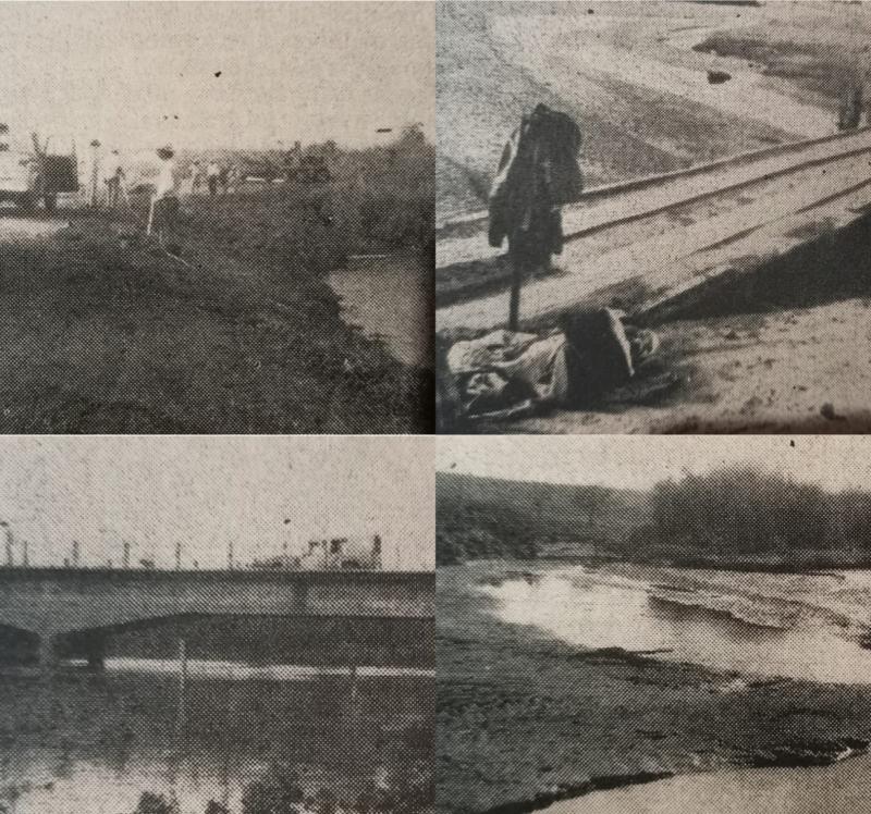 As águas voltaram a correr sob a ponte de concreto