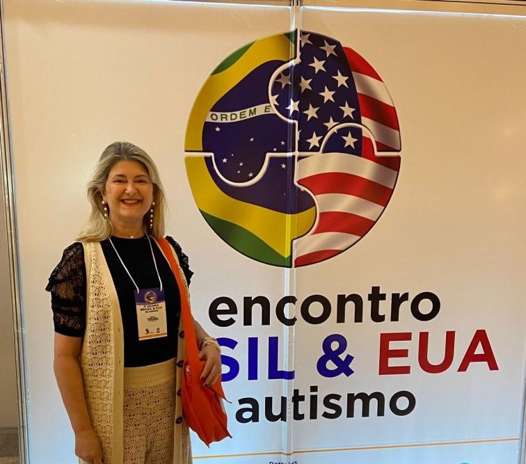 A PSICOPEGADOGA NEUSA GIBIM ESTEVE NO ENCONTRO BRASIL & EUA SOBRE AUTISMO