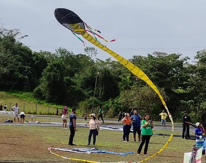 Boiuna, uma das lindas pipas que chamou a atenção de quem participou da 36º Festival de Pipas