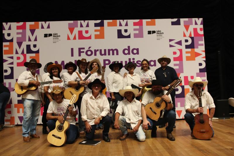 Orquestra de Viola de Mirante participa do Fórum da Mulher Paulista a convite da secretária estadual da Mulher