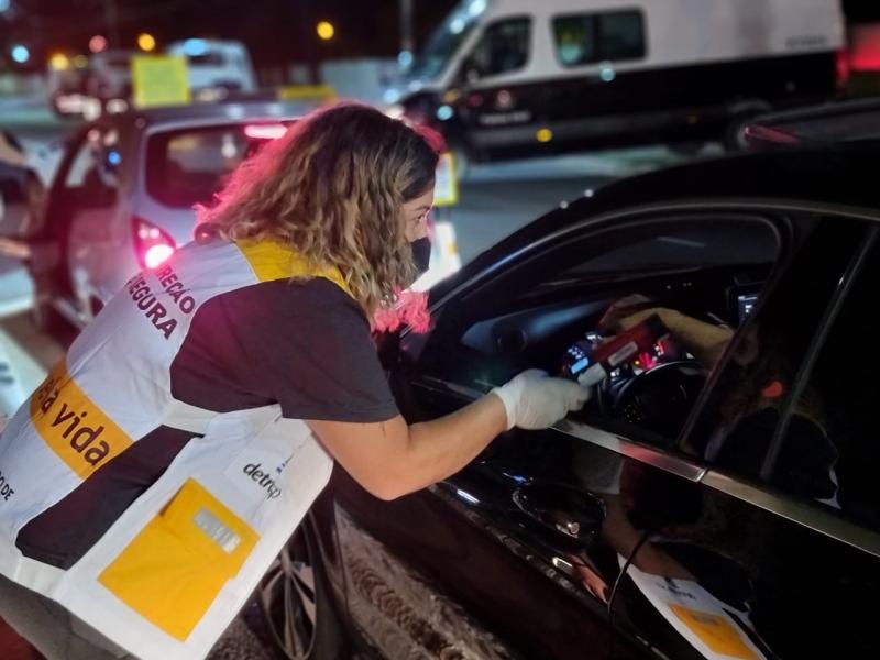 Objetivo da blitz é reduzir e prevenir acidentes causados por embriaguez ao volante