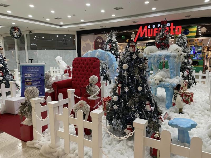 Ano passado o Parque Shopping teve como temática em sua decoração o “Natal Polar”