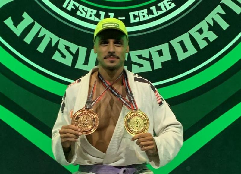 Lucas Fagundes ganhou duas medalhas: ouro no absoluto e bronze na categoria