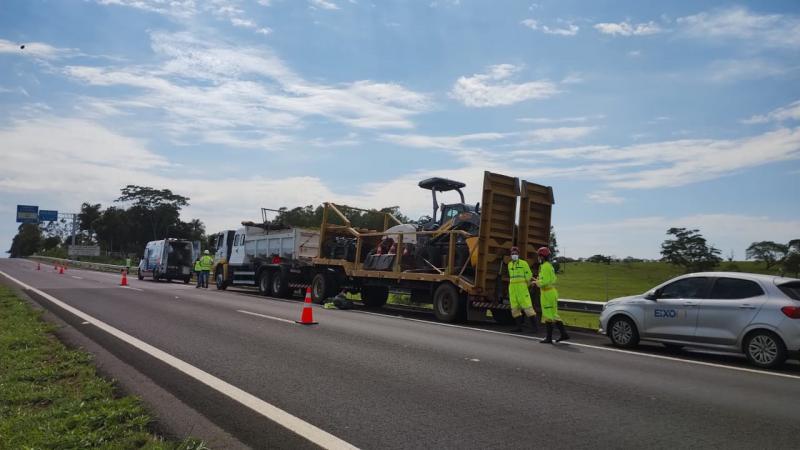 Polícia Militar Rodoviária compareceu ao local dos fatos, na altura do km 437