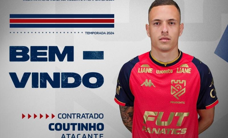 Coutinho foi anunciado pelo Carcará na tarde desta terça; ele é o nono reforço do clube para a disputa da A3 2024