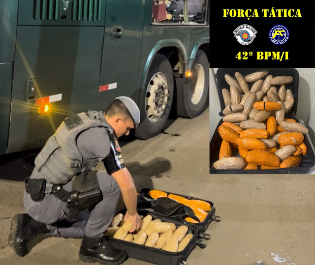 Droga foi encontrada durante ação na Base do Policiamento Rodoviário de Presidente Epitácio