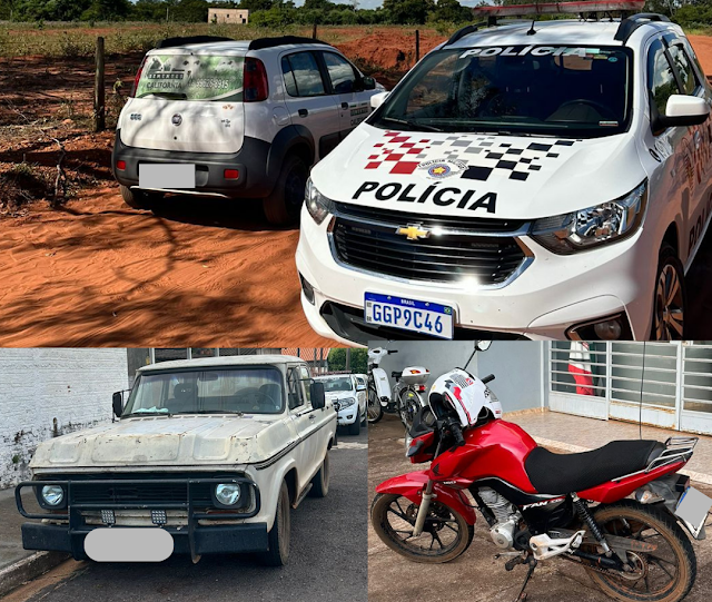 Adolescente capturado por PMs de Teodoro furtou carro, camionete e moto