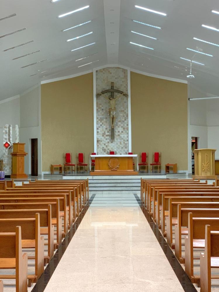 Igreja São Sebastião, de Estrela do Norte, passou por reforma nos últimos anos