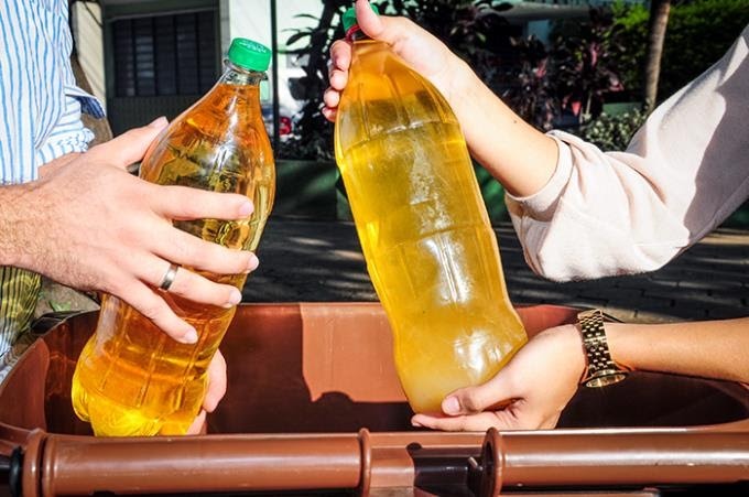 Santo Anastácio coletou 822 litros de óleo de cozinha usado em menos de 1 ano