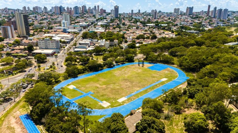 Vista do alto mostra a dimensão do que essa pista representa