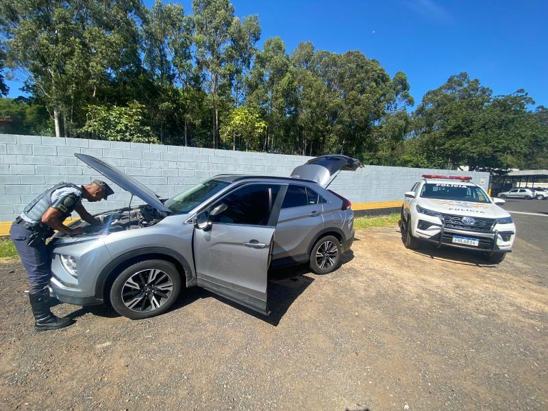 Veículo com placas de Belo Horizonte passou por fiscalização no Km 561 da SP-270