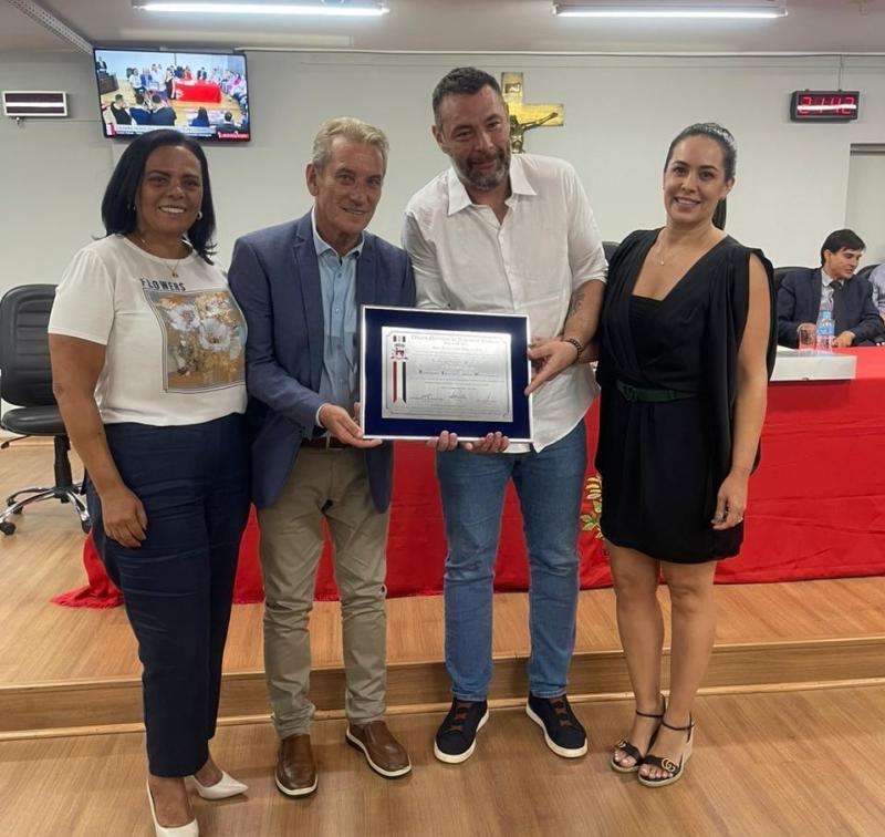 Em Prudente, Marangoni foi agraciado com o título de cidadão honorário no último sábado