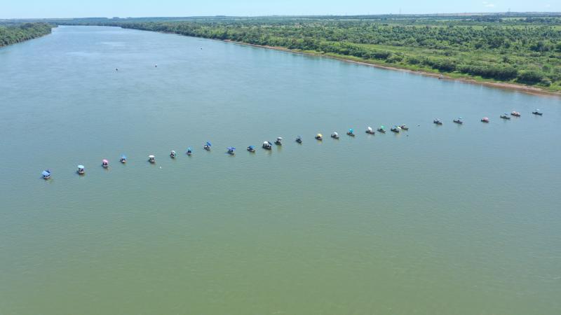 Depois do fim da piracema, Rosana recebeu neste fim de semana 800 pescadores e 300 barcos