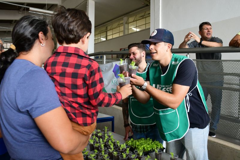 Serviços contam com distribuição de plantas aromáticas e ornamentais e mudas de hortaliças