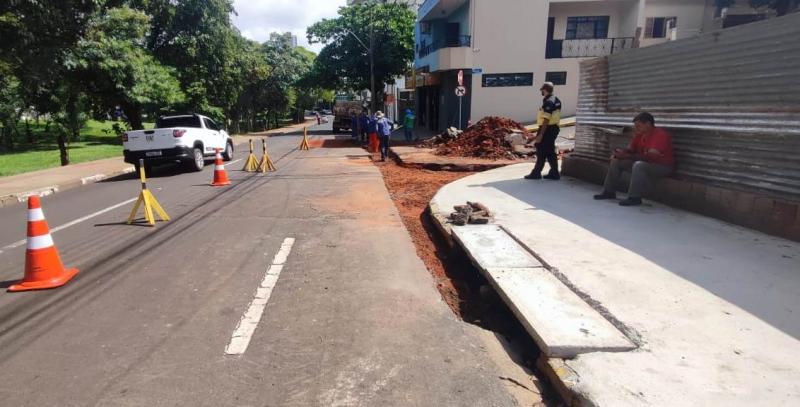 Obras visam melhoria da fluidez no trânsito e escoamento das águas pluviais