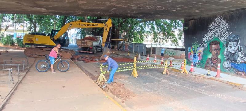 Semob realiza interdições no trânsito na região do Viaduto Tannel Abbud