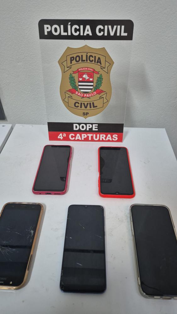 Cinco celulares foram apreendidos na capital e vão possibilitar prosseguimento investigativo