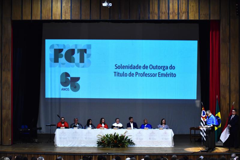 Congregação Solene dos 65 anos da FCT/Unesp foi realizada nesta sexta-feira