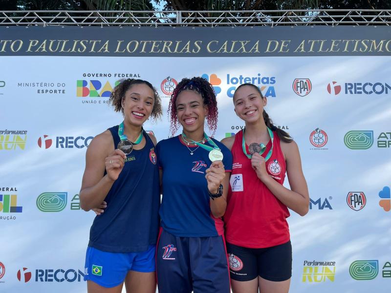 Allana Romão Rodrigues, campeã no salto em distância 1,74 m