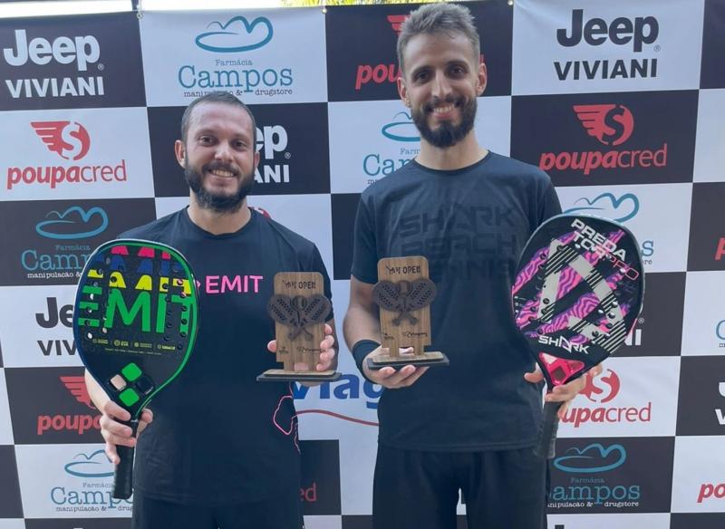 Rafa e Aureo treinam praticamente todos os dias no Tênis Clube