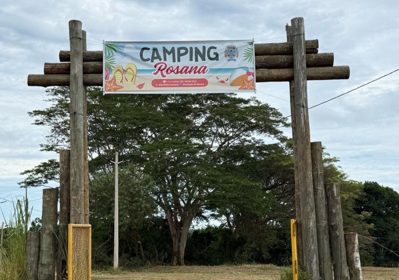 Nova área para acampar em Rosana, próximo ao Balneário Municipal