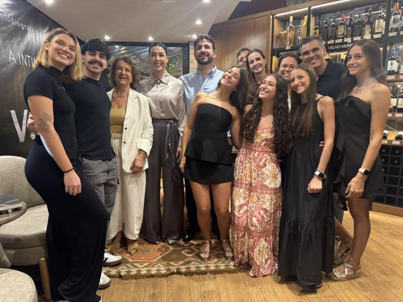 A autora e sua família