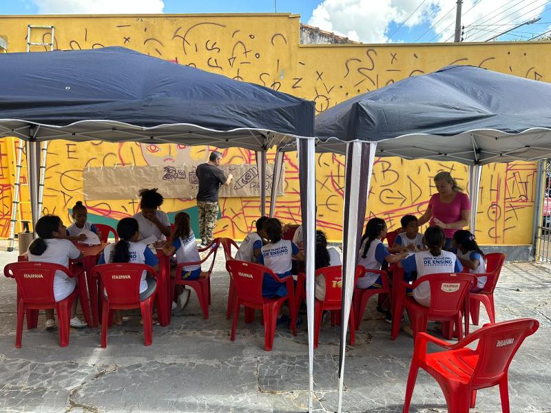 Primeira escola a receber o projeto foi a Emeif Professora Alzira Correa Miras, na sexta, dia 9