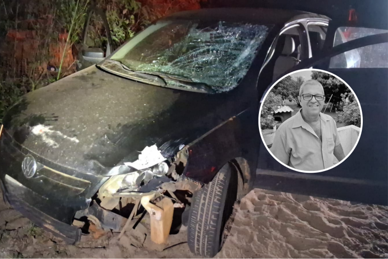 Enos Lauton da Silva foi atingido por Voyage quando caminhava com a esposa em vicinal