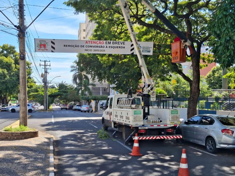 Pontos afetados estarão sinalizados com faixas que anunciam mudança