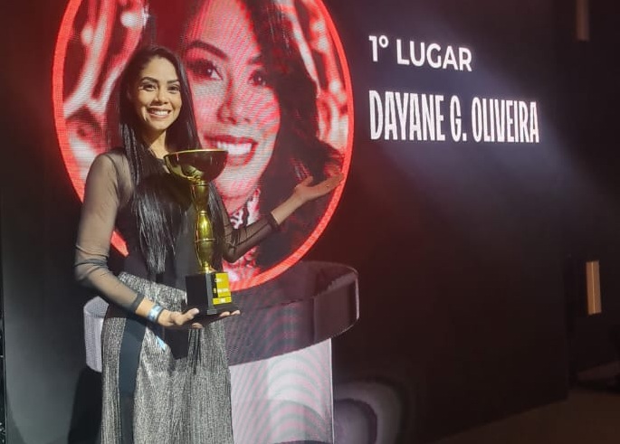 Dayane Gonçalves, campeã nacional, em Brasília