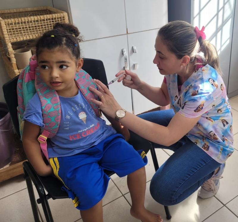 Pirapozinho intensifica vacinação contra influenza nas unidades escolas do município