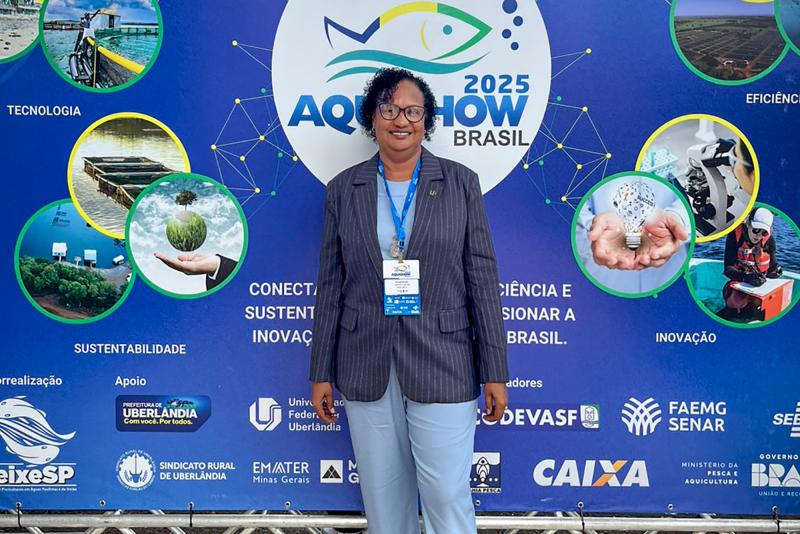 Rosemeire de Souza Santos participou de discussão sobre papel da mulher na aquicultura