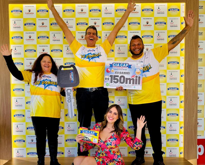 Os premiados da semana, Edneia Rodrigues Belardinucci, de Osvaldo Cruz; Thomaz Henrique Franco, de Rancharia; e Paulo Henrique da Silva, de Pirapozinho