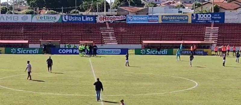 Episódio tenso ocorreu no último sábado no Estádio Gilberto Siqueira Lopes, em Lins 