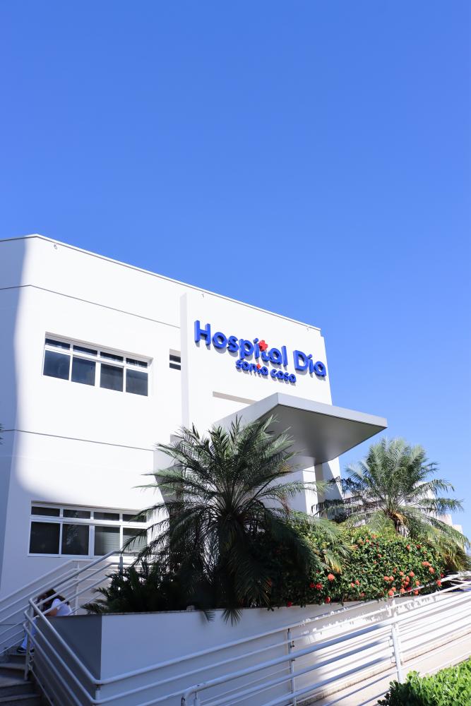 Fachada do Hospital Dia, inaugurado nesta sexta-feira