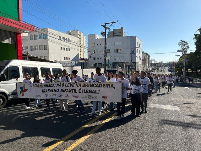Caminhada terá início na Praça da Bandeira e terminará na Praça Nove de Julho