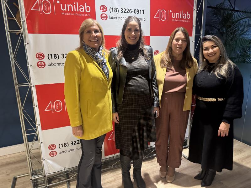 As diretoras do Unilab, Maria Helena Ceravolo Lemos, Bruna Ceravolo Lemos, Marcia Germano Briguenti Souza e Claudia Magalhães, recepcionaram os convidados