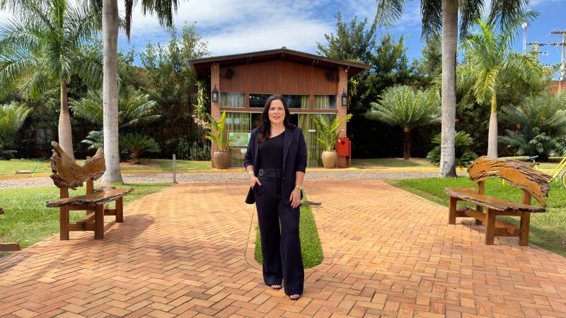Flavia Gamonar no resort fazenda do vulcão