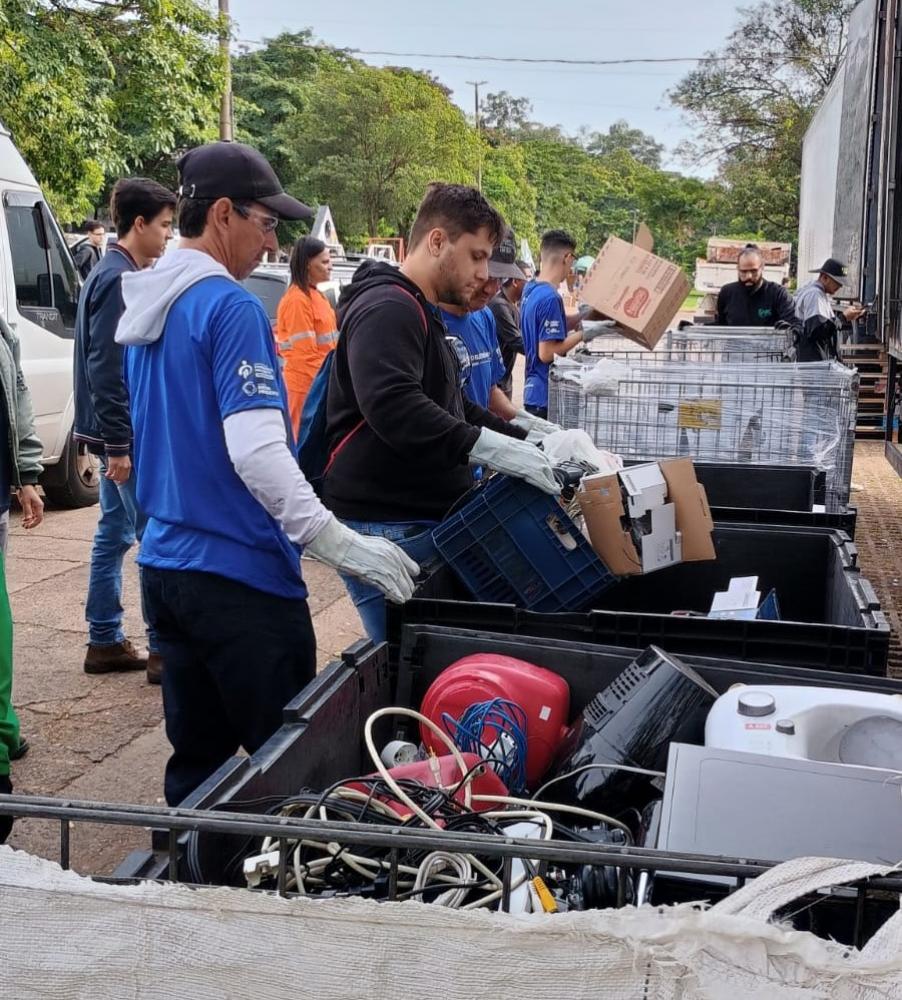 Parque do Povo e outros três pontos da cidade receberam resíduos eletrônicos