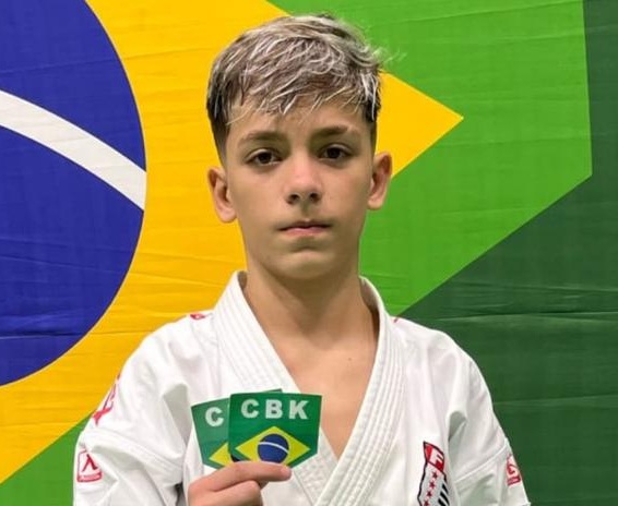 Após passar por uma seletiva, Lucas conquistou a vaga para compor a seleção brasileira pela CBK 