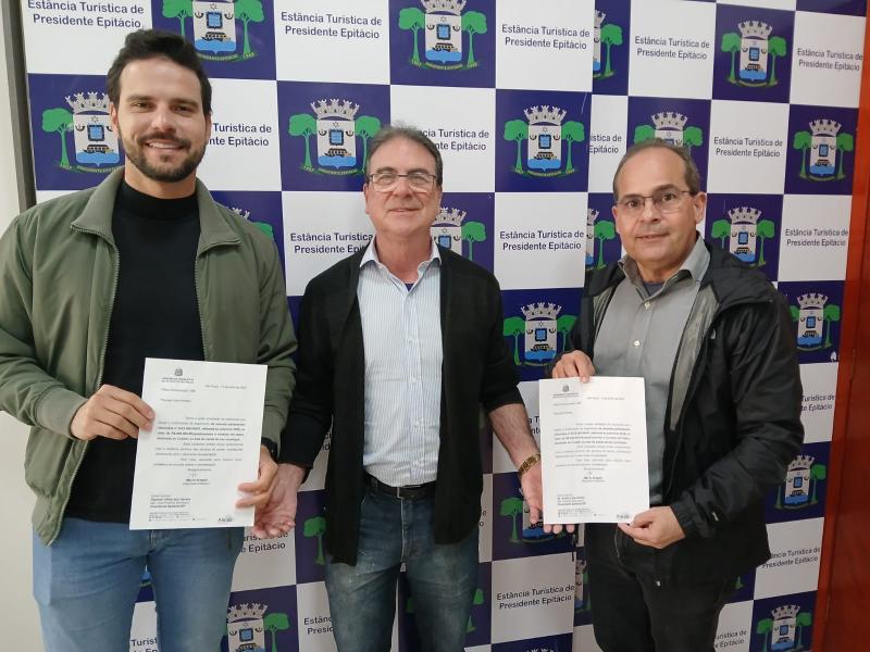 Epitácio recebe recursos vindos de emenda parlamentar do deputado estadual Mauro Bragato