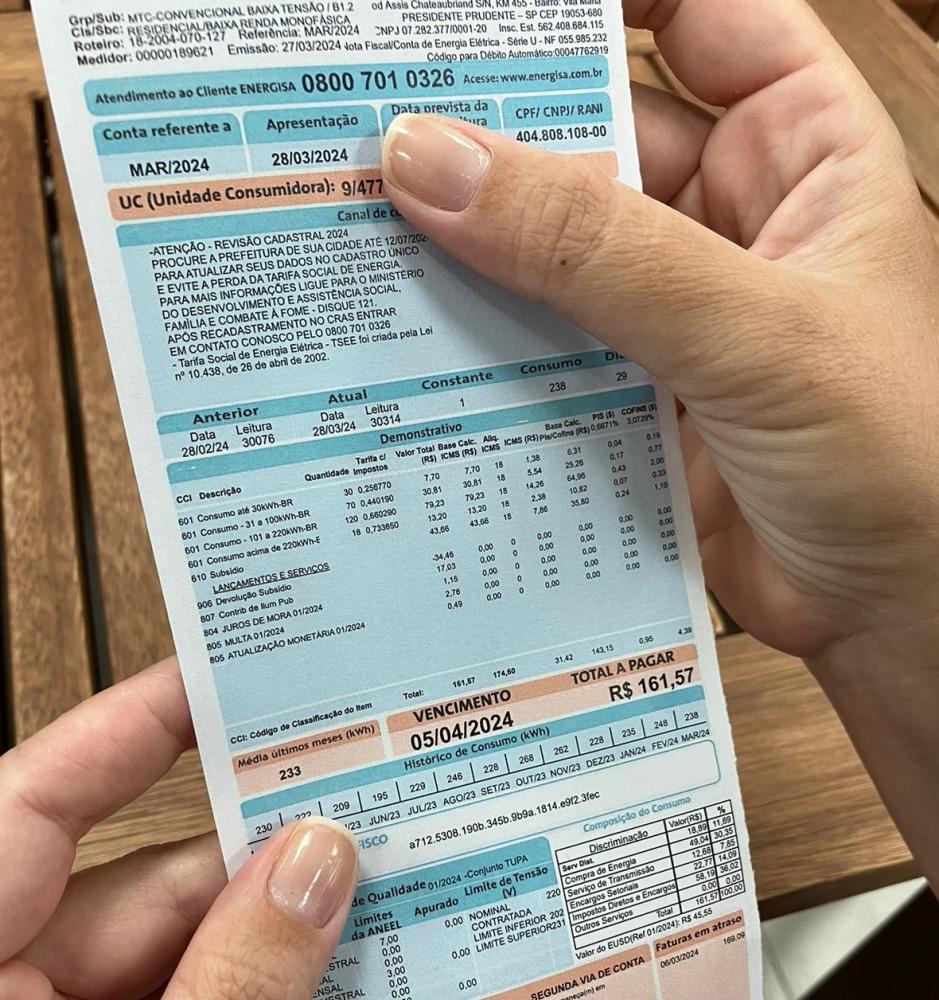 Isenção total vale para famílias de baixa renda que consomem até 80 kW/h