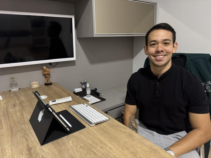 O fisioterapeuta, Gustavo Yuki