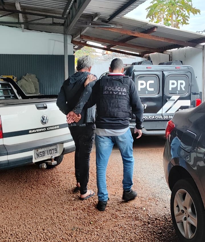 Investigado foi encontrado em imóvel no município de Terra Roxa (PR) com carro utilizado em fuga
