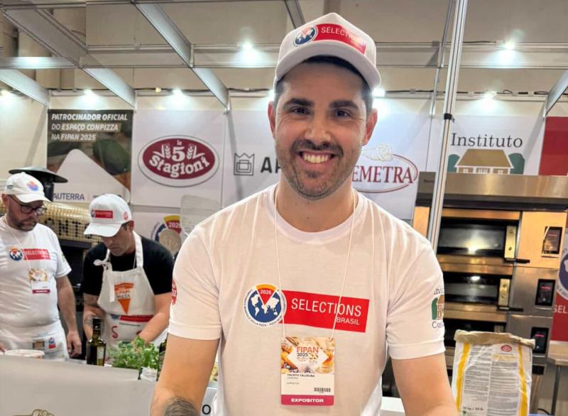 Fausto Caldeira, finalista da etapa brasileira do Campionato Mondiale Della Pizza